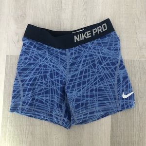 light blue and dark blue youth nike pros
